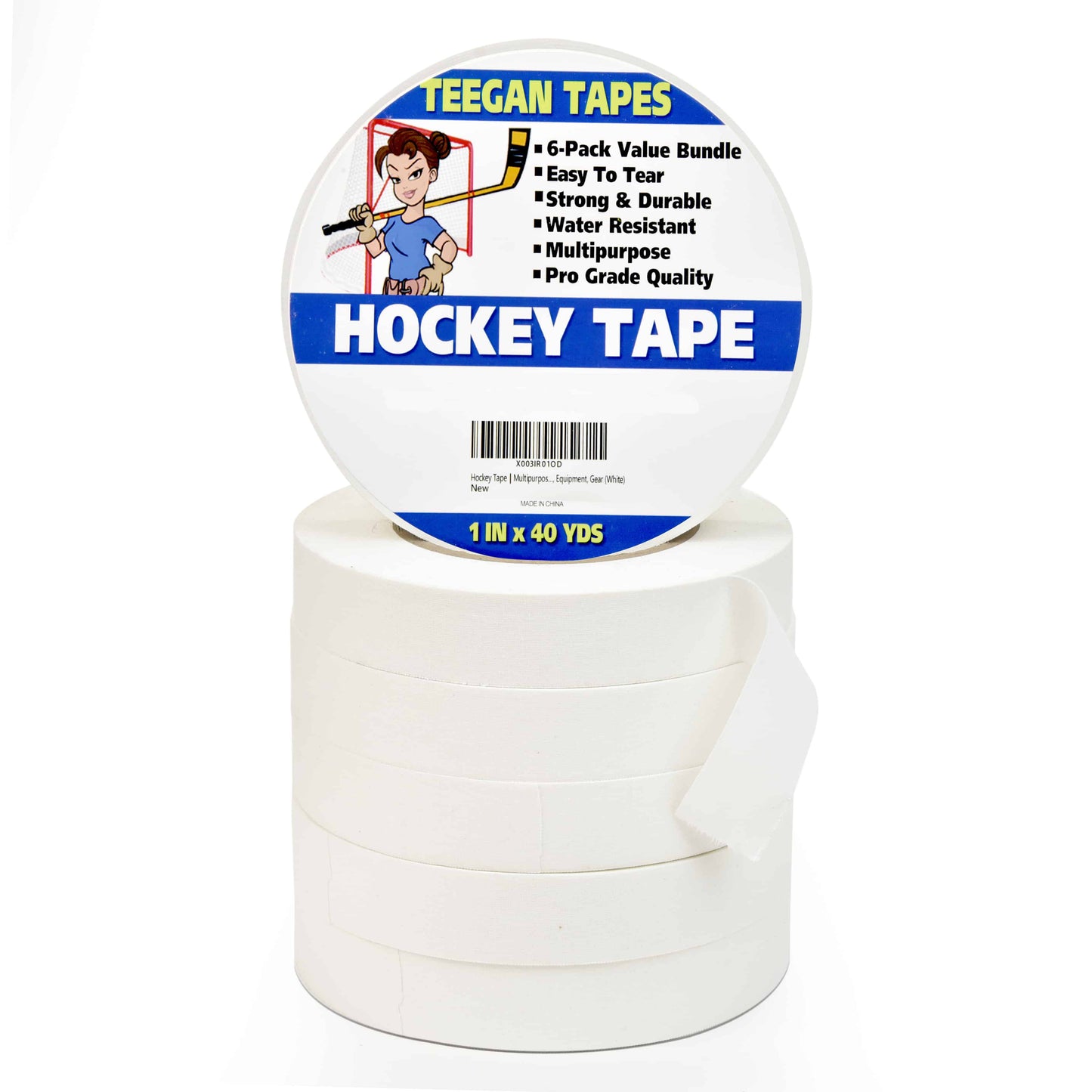 Hockey Tape  Multipurpose Cloth Tape Roll for Ice & Roller Hockey