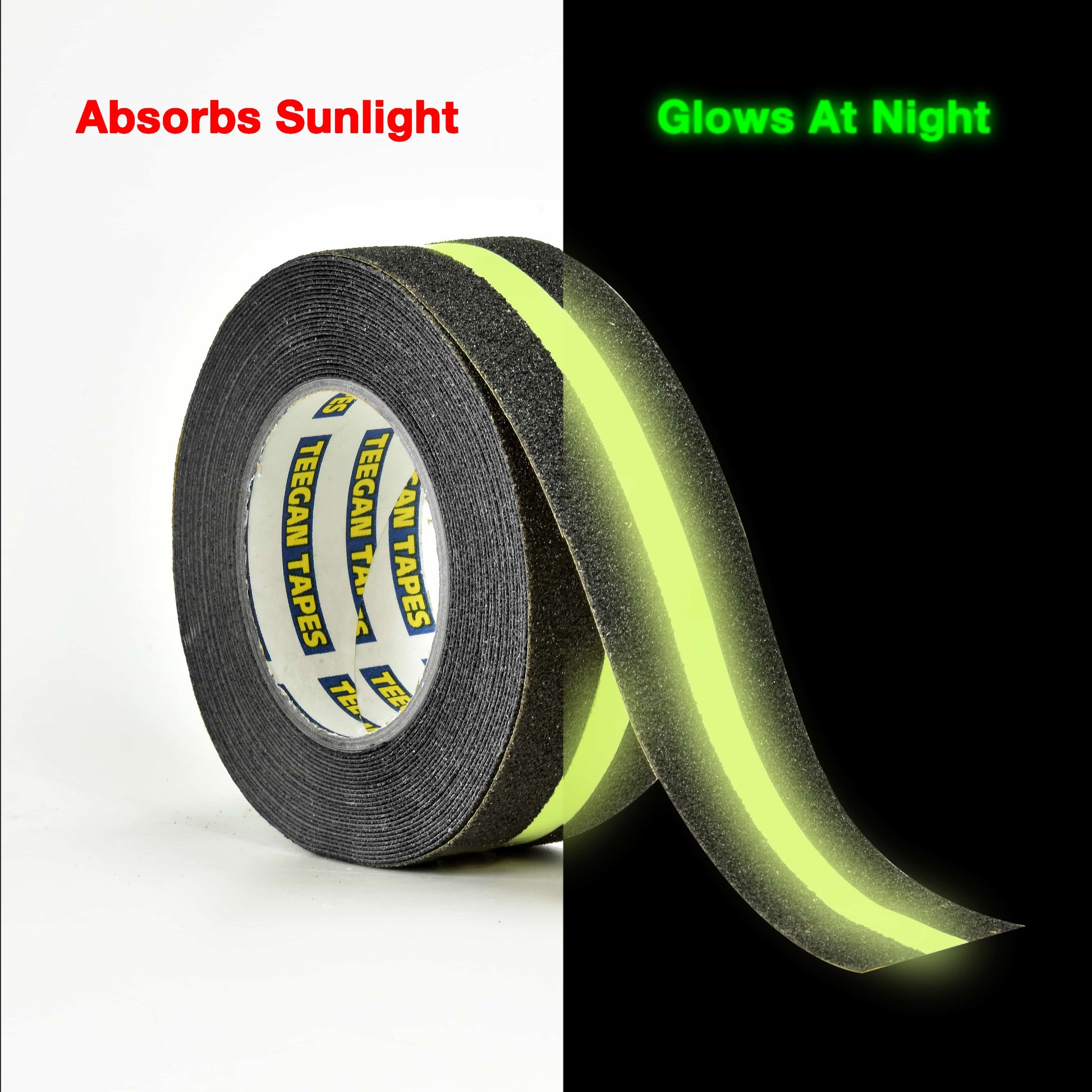 Glow in the Dark night glow vinyl self Adhesive tape 2 inch X 4 Ft
